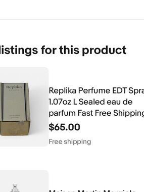 Replika perfume 1.07 oz New